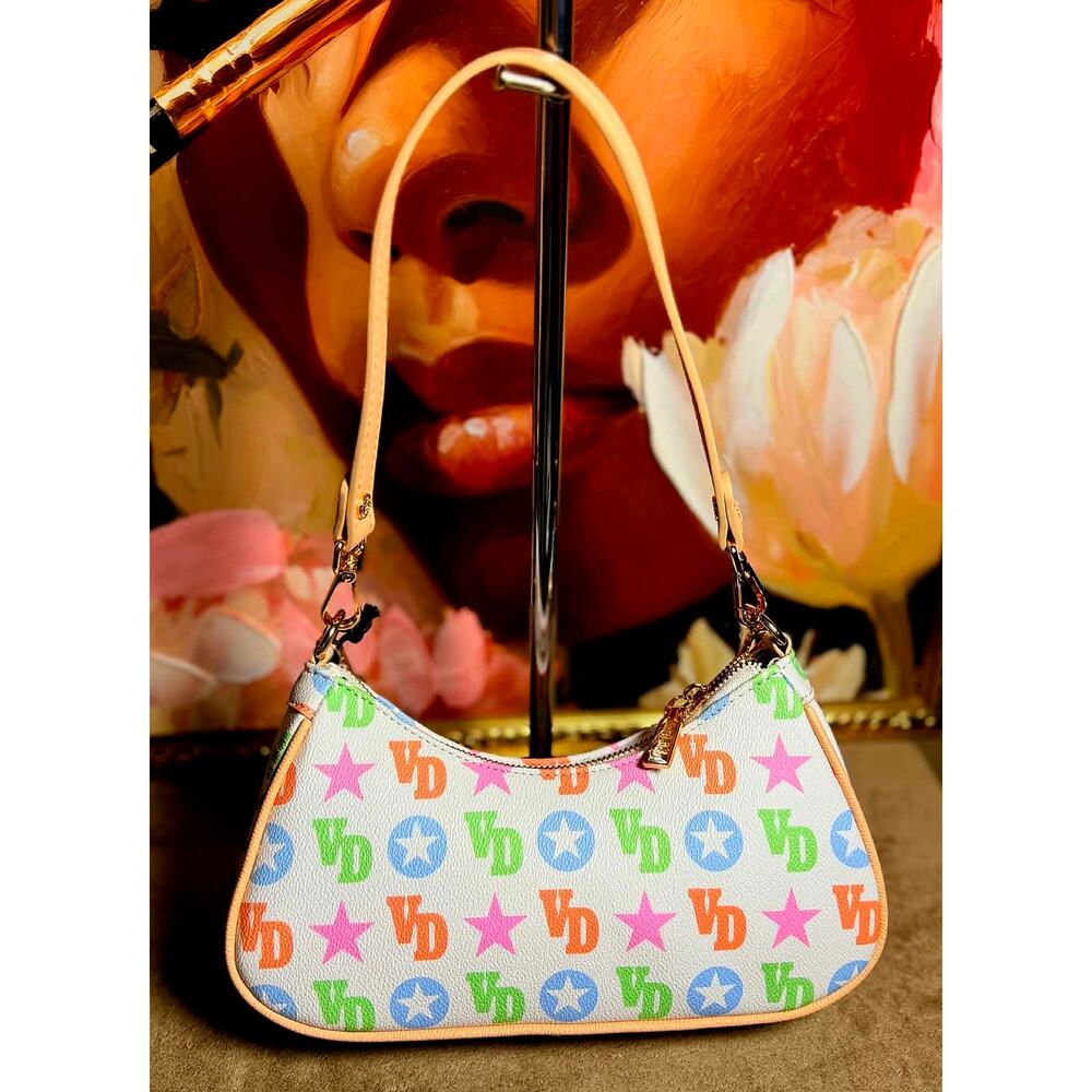 Von Dutch Multi Monogram Shoulder Bag NWT - Picture 2 of 6